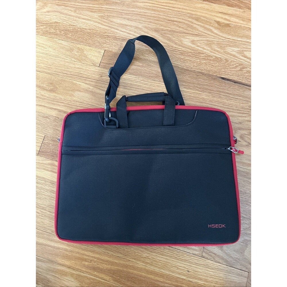 Laptop Case  Briefcase Water Resistant Shockproof Red Edge Bag